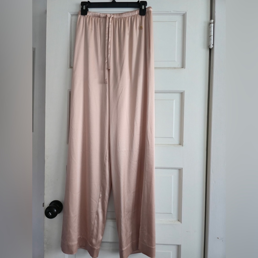 Eterne Soft Pink Wide Leg Pants SILK